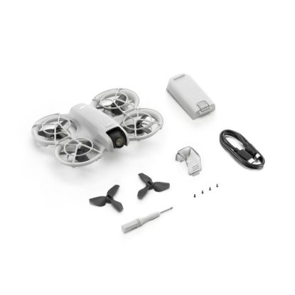 Dron DJI Neo, 4K kamera, 1-axis gimbal, vreme leta do 18 min, beli
