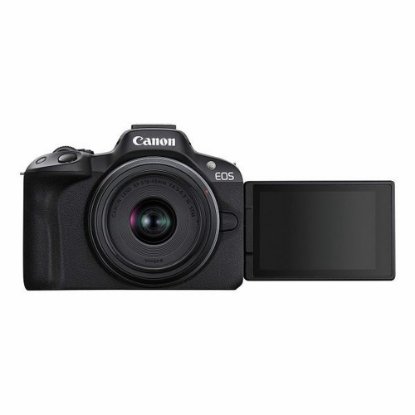 Digitalni fotoaparat CANON EOS R50 + RF-S 18-45mm f/4.5-6.3 IS STM, 24,2 Mp, 4K Ultra HD, črni