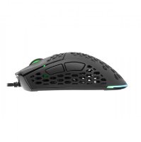 Miška WHITE SHARK Shuriken Premium Line, RGB, optički, 19000dpi, USB, črni