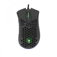 Miška WHITE SHARK Shuriken Premium Line, RGB, optički, 19000dpi, USB, črni