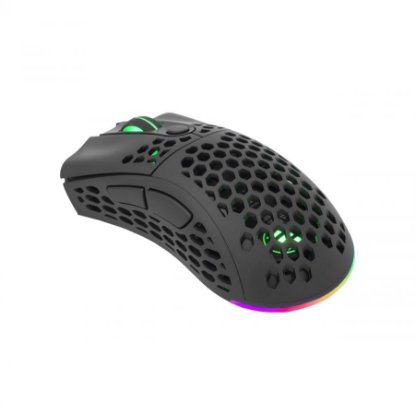 Miška WHITE SHARK Shuriken Premium Line, RGB, optički, 19000dpi, USB, črni