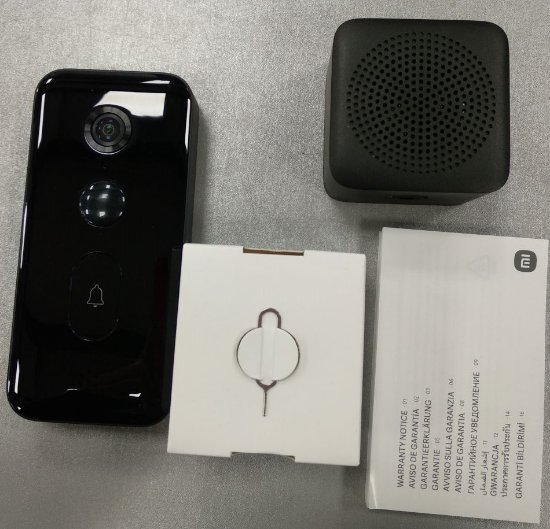 RABLJENI - Pametno bežično zvono XIAOMI Smart Doorbell 3, 2K, črno