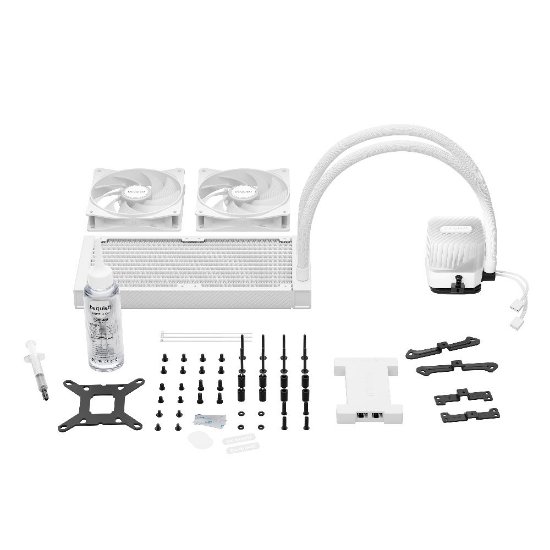Vodno hlajenje BE QUIET Light Loop 240mm, ARGB, CPU hlađenje, za Intel i AMD, belo