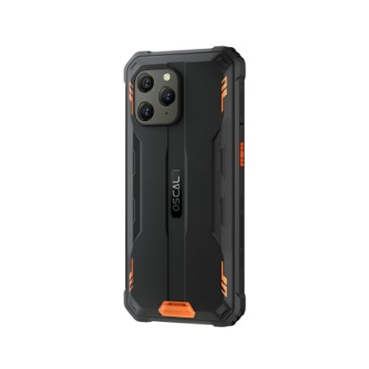 Pametni telefon OSCAL S70 Pro, 6,09", 4GB, 64GB, Android 12, crno-narančasti