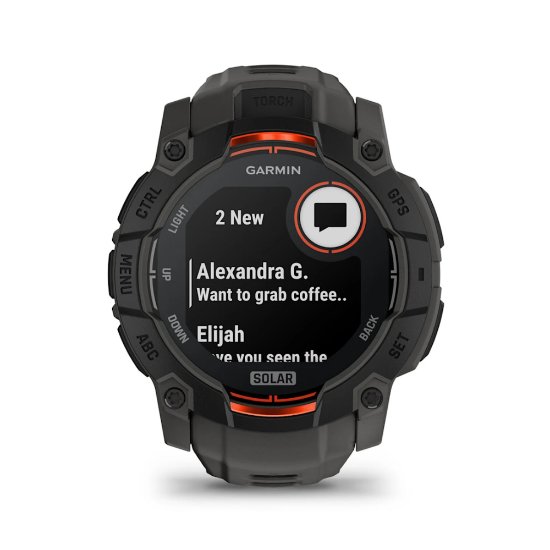 Pametna ura GARMIN Instinct 3 Solar 50mm, GPS, HR, Pametna obvestila, črni