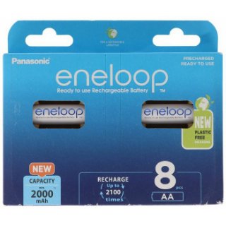 Baterija PANASONIC Eneloop BK3MCDE8BE, tip AA, punjive, 2000 mAh, 8kom