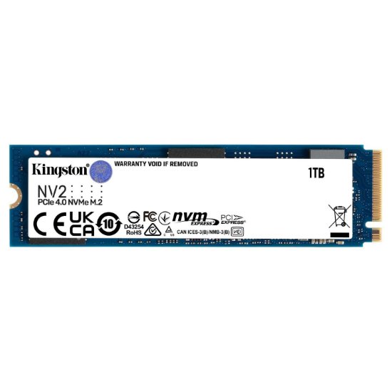 SSD 1TB KINGSTON NV2 SNV2S/1000G, M.2 NVME PCIe 4.0, 2280, maks do 3500/2100 MB/s
