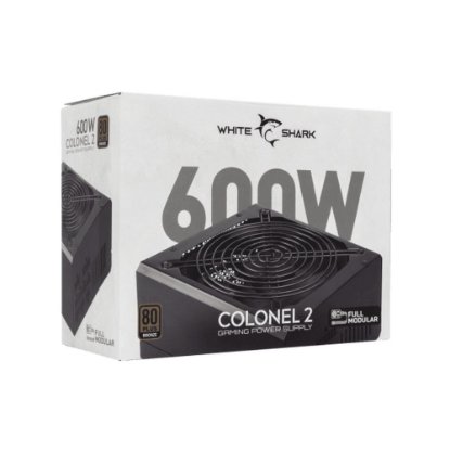 Napajlnik 600W, WHITE SHARK Colonel-2, 140mm vent., 80+ Bronze, modularno