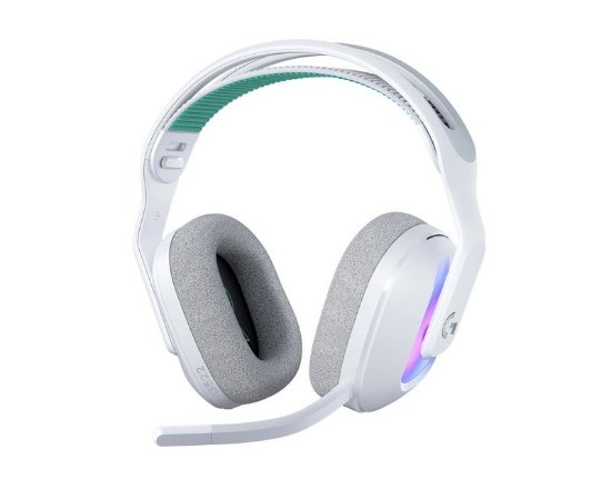 Slušalke LOGITECH Gaming G522 Lightspeed, RGB, brezžične, bele