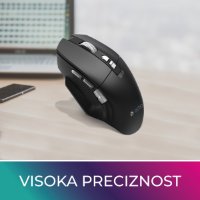 Miška OCTIO Style M390WBT, optična, brezžična, 1600 dpi, črna
