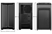 Ohišje BE QUIET Pure Base 501DX, ATX, s steklenim oknom, črno, brez napajalnika
