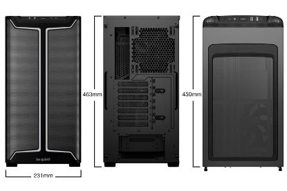 Ohišje BE QUIET Pure Base 501DX, ATX, s steklenim oknom, črno, brez napajalnika