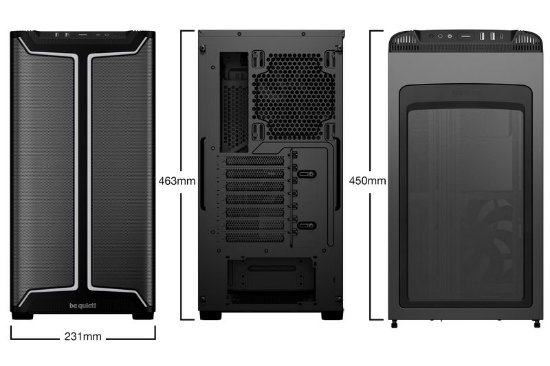 Ohišje BE QUIET Pure Base 501DX, ATX, s steklenim oknom, črno, brez napajalnika