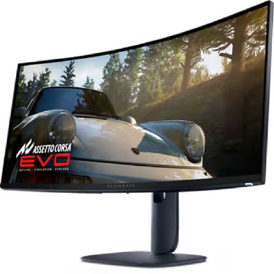 Gaming monitor 32" DELL ALIENWARE AW3425DW, UWQHD, OLED, 240 Hz, 1 ms, 250 cd/m2, FreeSync, ukrivljen, črn