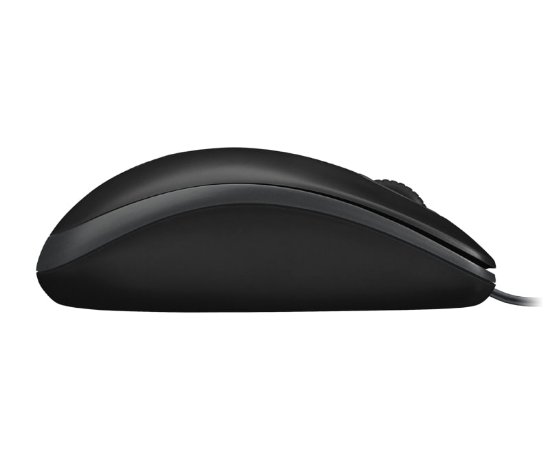 LOGITECH B100 žična optična miška, USB, črna (OEM)