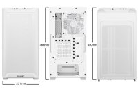 Ohišje BE QUIET Pure Base 501LX, ATX, s steklenim oknom, belo, brez napajalnika