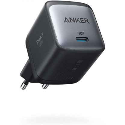 Polnilec ANKER PowerPort Nano II A2663G11, 65W, USB-C, črn