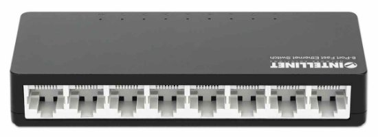 Preklopnik INTELLINET 561730, 10/100 Mbps, 8-portni, plastično ohišje