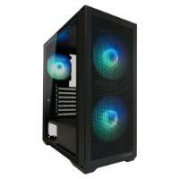 Kućište LC POWER LC-717B-ON Meshwork_L Dark, MIDI, ATX, window, crno, bez napajanja