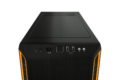 Ohišje BE QUIET Pure Base 600, ATX, s steklenim oknom, črno-oranžno, brez napajanja
