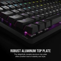 Tipkovnica CORSAIR K70 RGB Core, mehanska, MLX Red linearni stikalo, ameriška postavitev, USB, črna