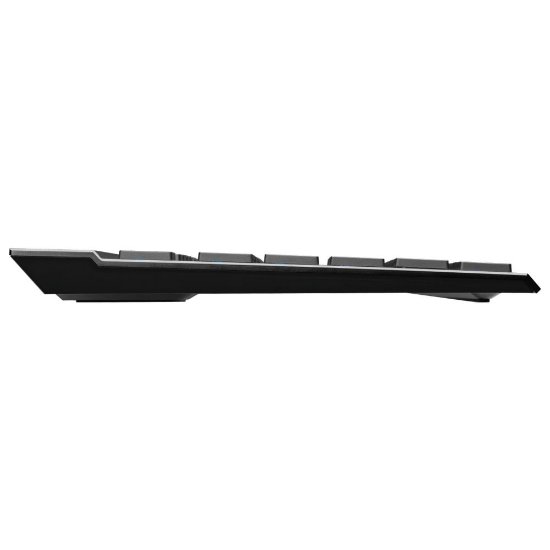 Tipkovnica CORSAIR K100 RGB AIR, mehanska, brezžična, Cherry MX Ultra Low Profile Tactile, US postavitev, USB, črna
