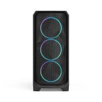 Ohišje FRACTAL DESIGN Meshify 3 RGB Black TG Light Tint, E-ATX, črno, brez napajalnika