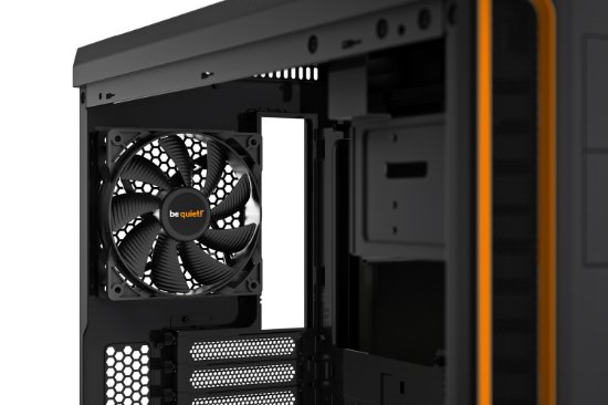 Ohišje BE QUIET Pure Base 600, ATX, s steklenim oknom, črno-oranžno, brez napajanja