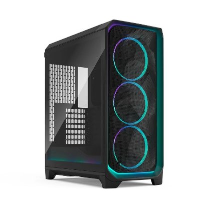 Ohišje FRACTAL DESIGN Meshify 3 Ambience Pro RGB Black TG Light, E-ATX, črno, brez napajalnika