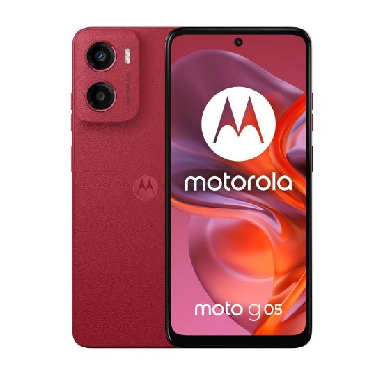 Mobilni telefon MOTOROLA G05, 6,67", 8?GB RAM, 256?GB notranjega pomnilnika, Android 15, rdeče barve