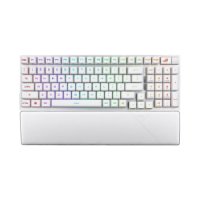 ASUS ROG Strix Scope II 96 Wireless, mehanska RGB tipkovnica, US razpored, bela
