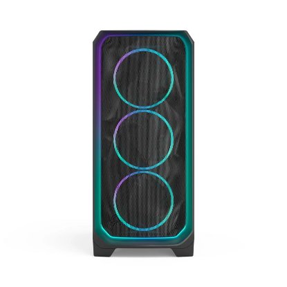 Ohišje FRACTAL DESIGN Meshify 3 Ambience Pro RGB Black TG Light, E-ATX, črno, brez napajalnika