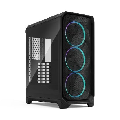 Ohišje FRACTAL DESIGN Meshify 3 RGB Black TG Light Tint, E-ATX, črno, brez napajalnika