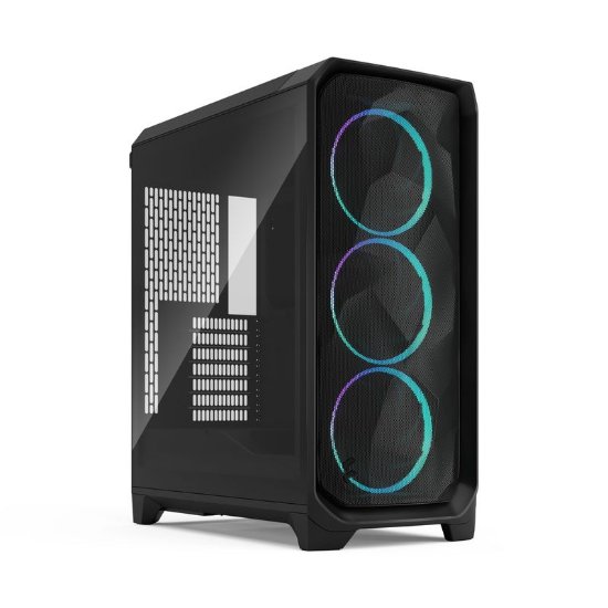 Ohišje FRACTAL DESIGN Meshify 3 RGB Black TG Light Tint, E-ATX, črno, brez napajalnika