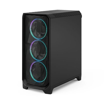 Ohišje FRACTAL DESIGN Meshify 3 RGB Black TG Light Tint, E-ATX, črno, brez napajalnika