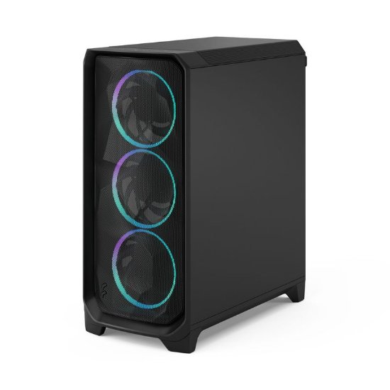 Ohišje FRACTAL DESIGN Meshify 3 RGB Black TG Light Tint, E-ATX, črno, brez napajalnika
