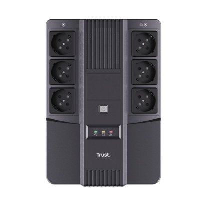 UPS TRUST Maxxon, 800VA, 360W, 6 šuko, crni