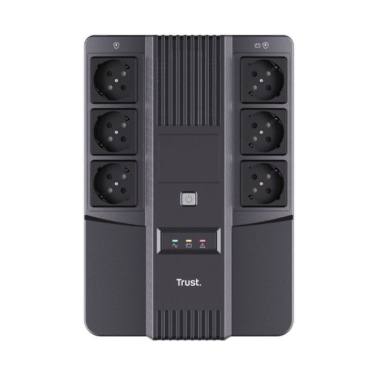UPS TRUST Maxxon, 800VA, 360W, 6 šuko, crni