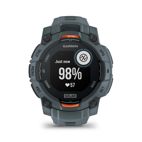 Pametna ura GARMIN Instinct 3 Solar 45mm, GPS, HR, Pametna obvestila, sivi