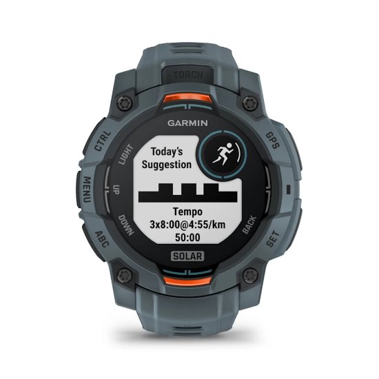 Pametna ura GARMIN Instinct 3 Solar 45mm, GPS, HR, Pametna obvestila, sivi