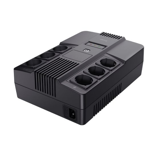UPS TRUST Maxxon, 800VA, 360W, 6 šuko, crni