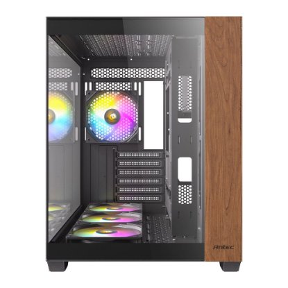 Ohišje ANTEC CX800 Wood ARGB, MIDI, ATX, z oknom, črno, brez napajanja