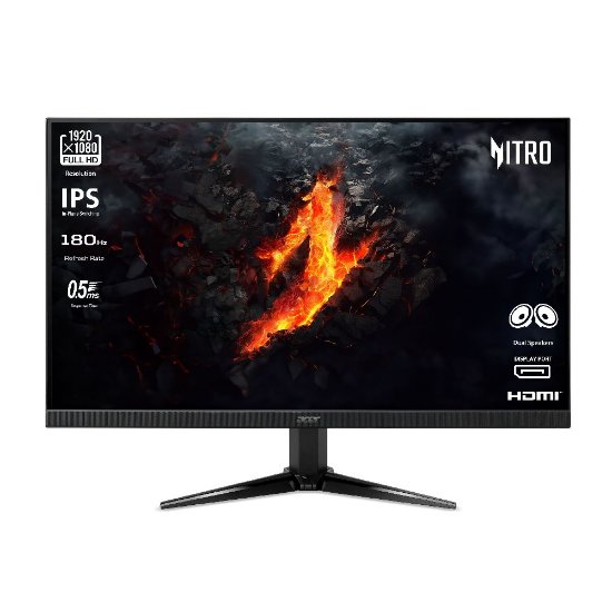 Gaming monitor 23.8" ACER QG241YM3BMIIPX UM.QQ1EE.301, FHD, IPS, 180Hz, 1ms, 250cd/m2, FreeSync, zvočniki, črn