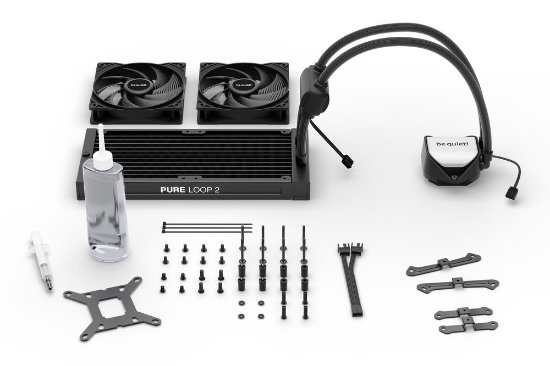 Vodno hlajenje BE QUIET Pure Loop 2 240mm, RGB, CPU hlađenje, za Intel i AMD