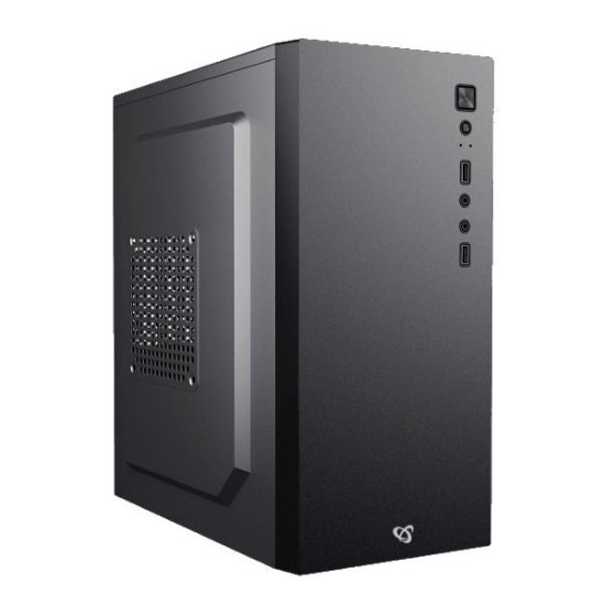 Ohišje SBOX PCC-12, mATX Mid Tower, črno, bez napajalnika