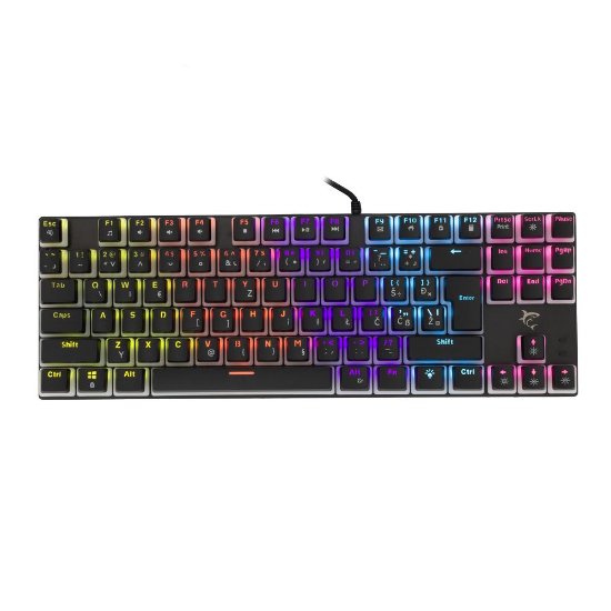 Tipkovnica WHITE SHARK Tessen, RGB, crveni switch, mehanička, crna, USB
