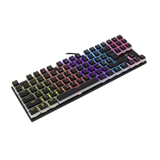 Tipkovnica WHITE SHARK Tessen, RGB, crveni switch, mehanička, crna, USB