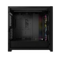 Ohišje CORSAIR iCUE 5000D RGB Airflow, window, MIDI, ATX, črno, bez napajalnika