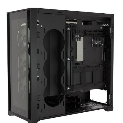 Ohišje CORSAIR iCUE 5000X RGB, z oknom, MIDI, ATX, črn, brez napajanja