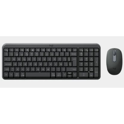 Tipkovnica + miška LOGITECH MK250 Compact Bluetooth komplet, brezžična, črna